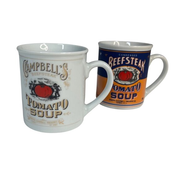 Campbells Soup 125th Anniversary Collectible Ceramic Mug Set of 2 - Picture 6 of 6